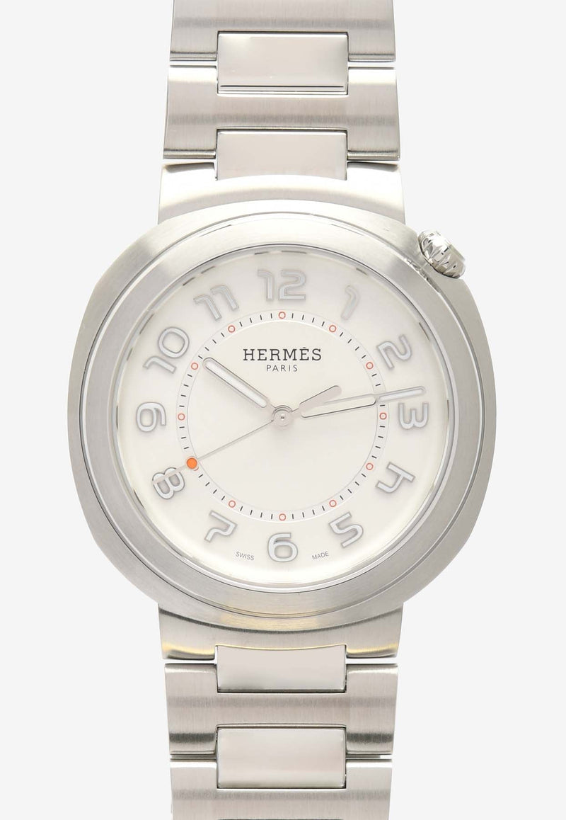 Large Hermès Cut 36mm Watch in Single Tour Bracelet