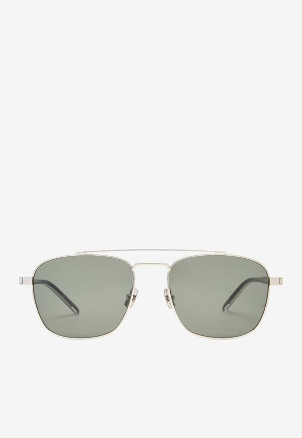 Double Bridge Square Sunglasses