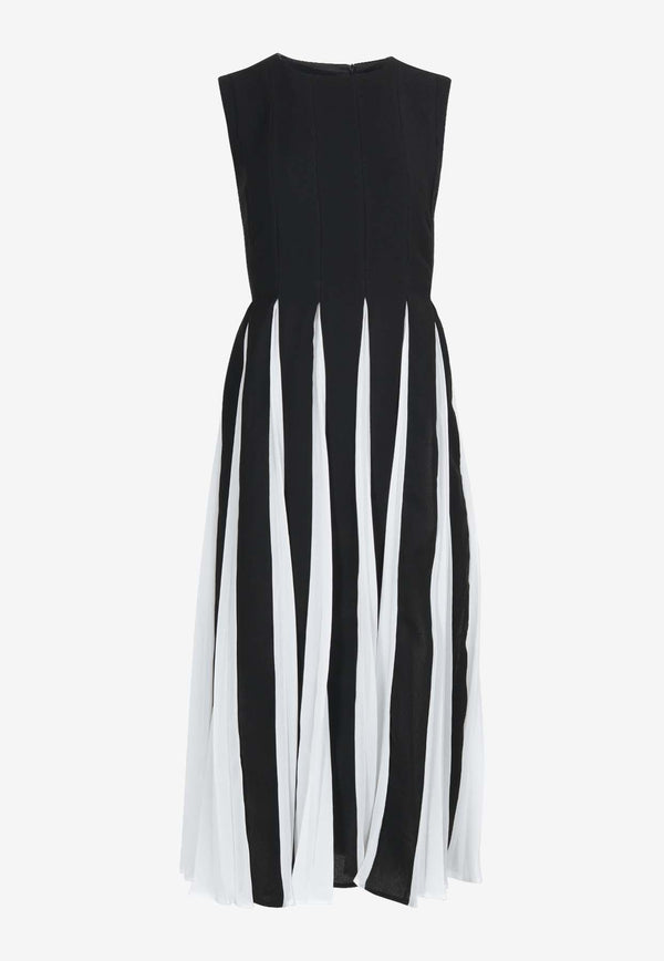 Sleeveless Midi Paneled Dress