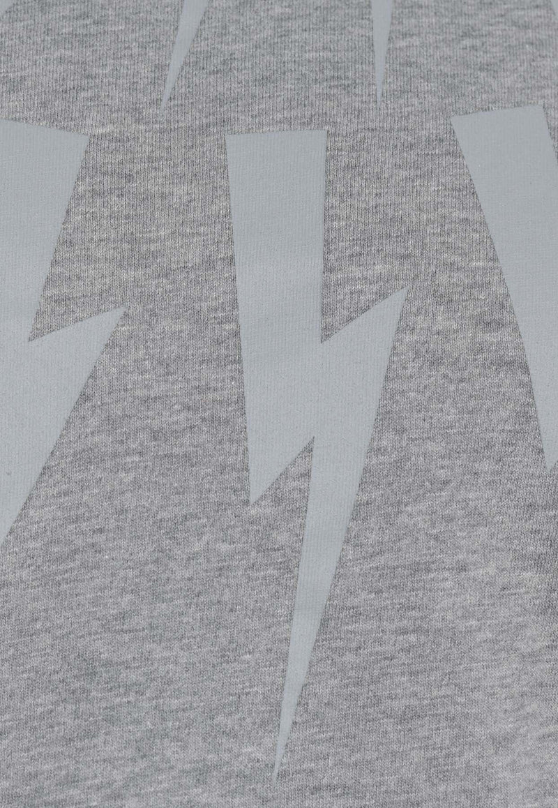 Thunderbolt Print Slim T-shirt