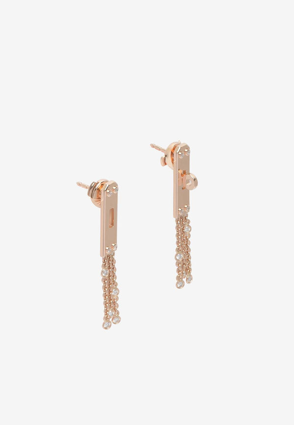 Kelly Gavroche Earrings PM in Rose Gold and Diamonds