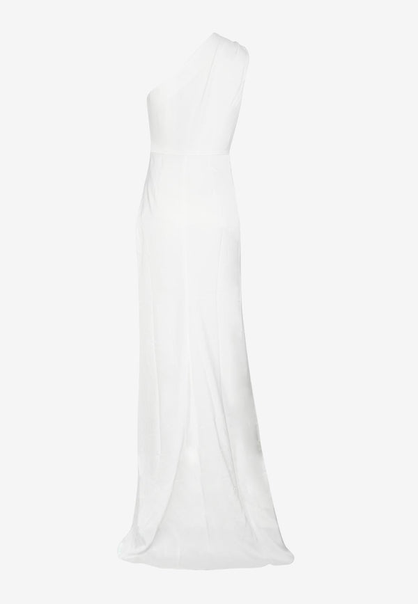 Lussatine One-Shoulder Gown