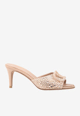 VLogo 70 Crystal-Embellished Mules