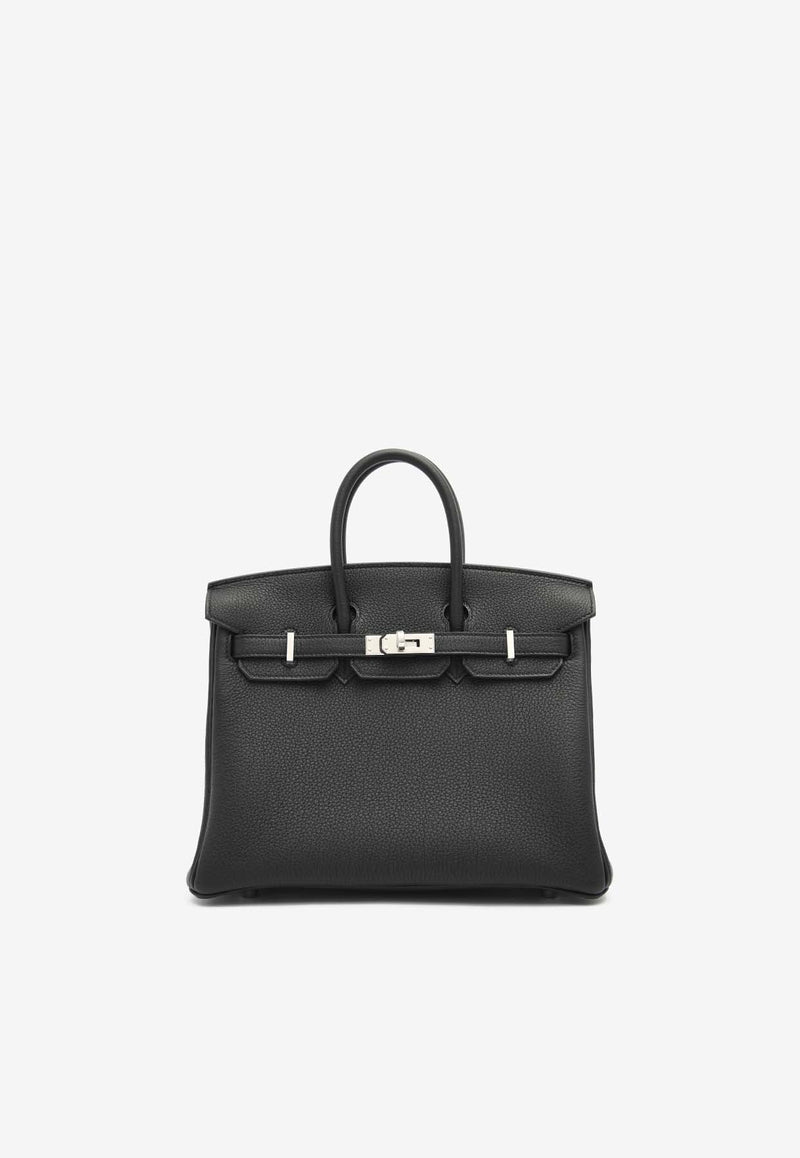 Birkin 25 in Black Togo Leather with Palladium Hardware