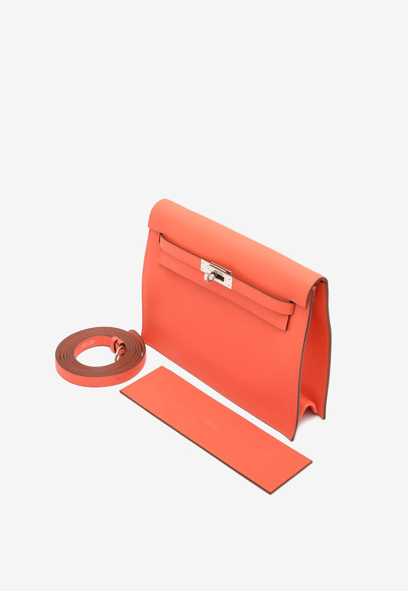 Kelly Danse in Orange Field Evercolor Leather with Palladium Hardware