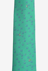 H Lapin Silk Twill Tie