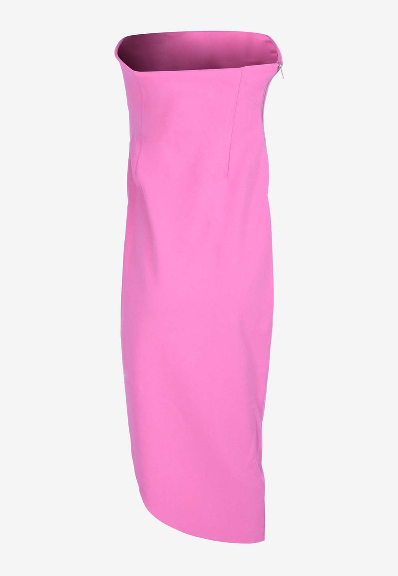 Audrina Strapless Midi Dress