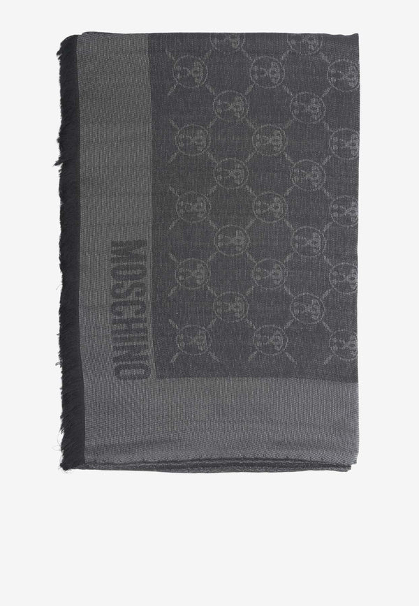 Logo Monogram Wool-Blend Scarf