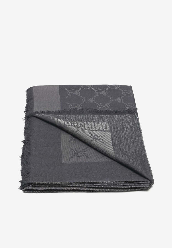 Logo Monogram Wool-Blend Scarf