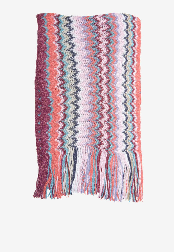 Zig Zag Fringed Scarf