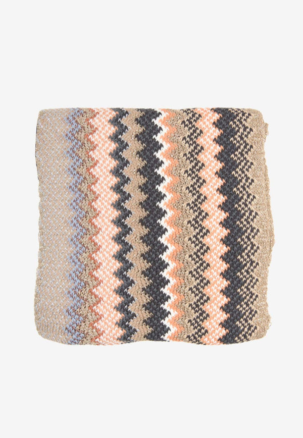 Zig Zag Wool-Blend Scarf