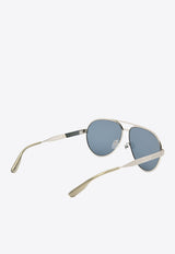 Logo Lettering Aviator Sunglasses