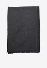 Diagonal Logo Silk Blend Stole