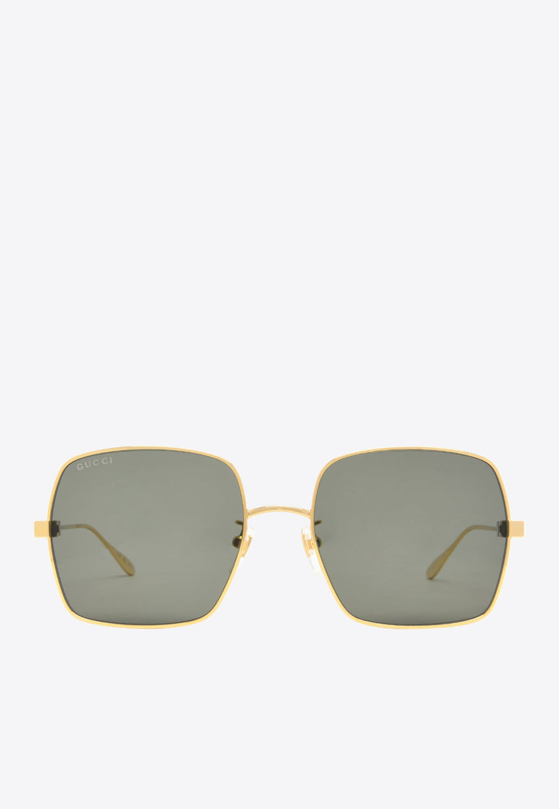 Logo Lettering Square Sunglasses