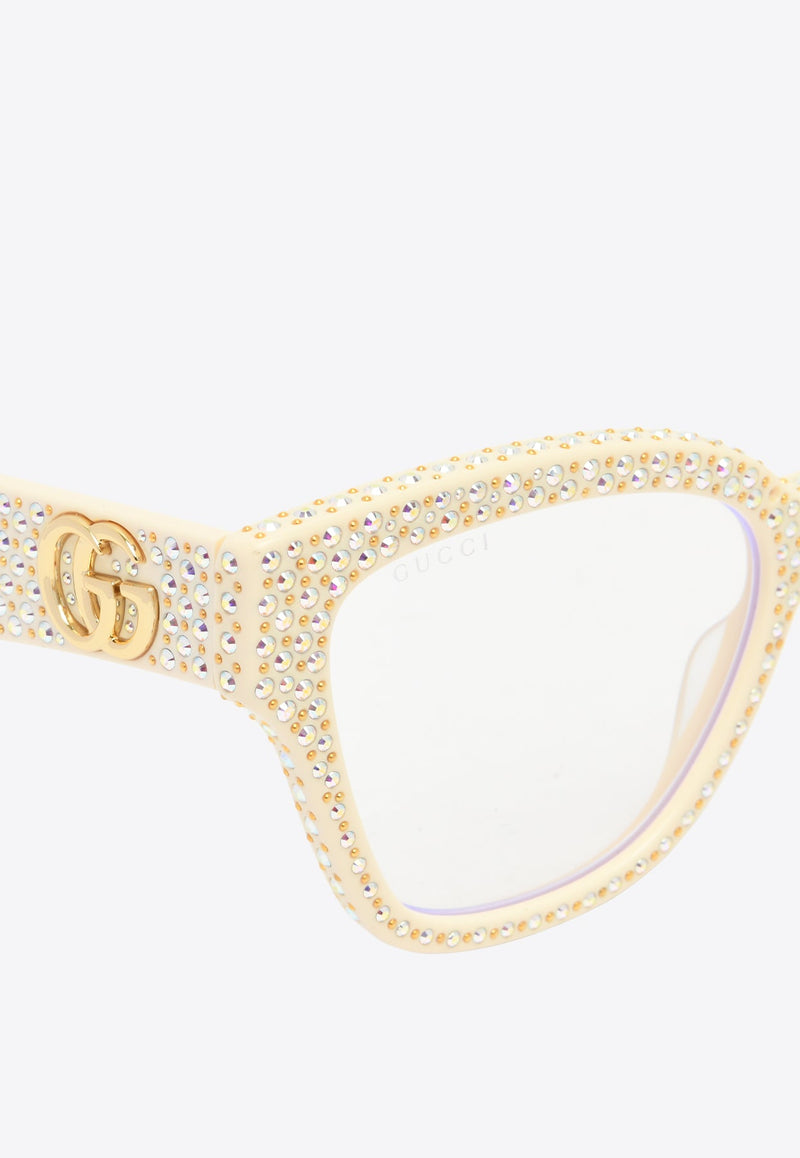 Embellished Rectangular Sunglasses