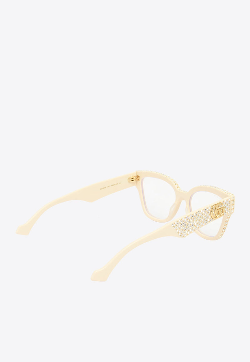 Embellished Rectangular Sunglasses