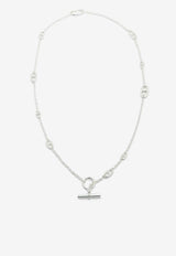 Farandole Long Necklace 80 in Silver