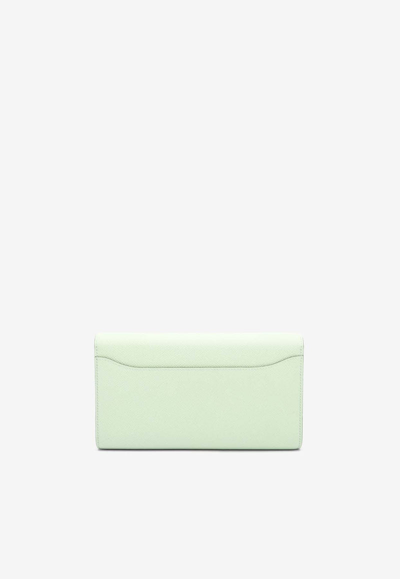 Constance To Go Wallet in Vert Fizz Epsom with Palladium Hardware