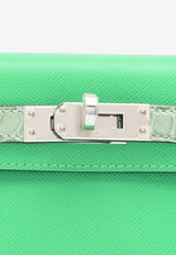 Mini Kelly 20 Sellier Touch in Vert Comics Madame and Vert d'Eau Matte Alligator with Palladium Hardware