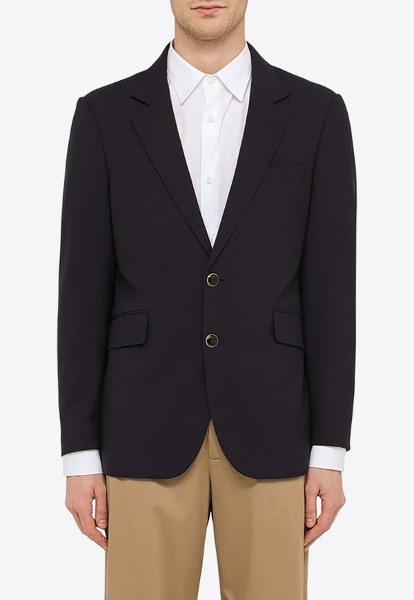 Wool Blend Single-Breasted Jacket