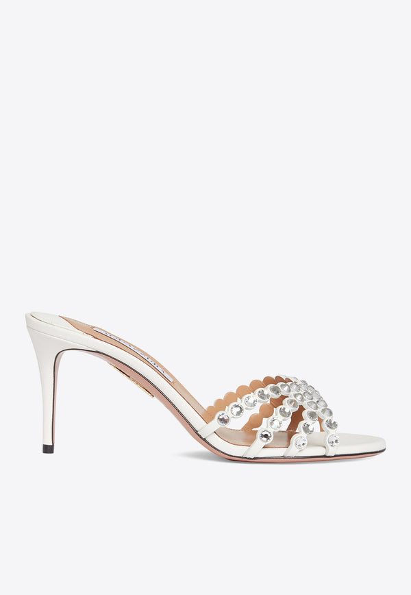 Tequila 75 Crystal Embellished Mules in Nappa Leather