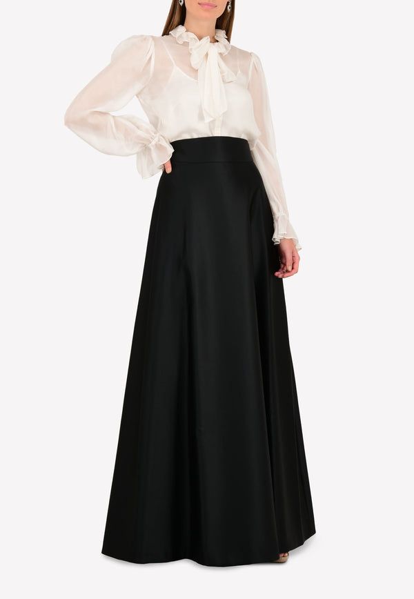 Fancy A-line Floor-Length Skirt