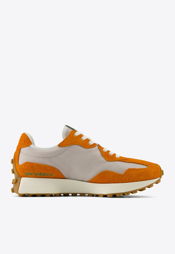 327 Low-Top Sneakers in Classic Orange with Moon Rock