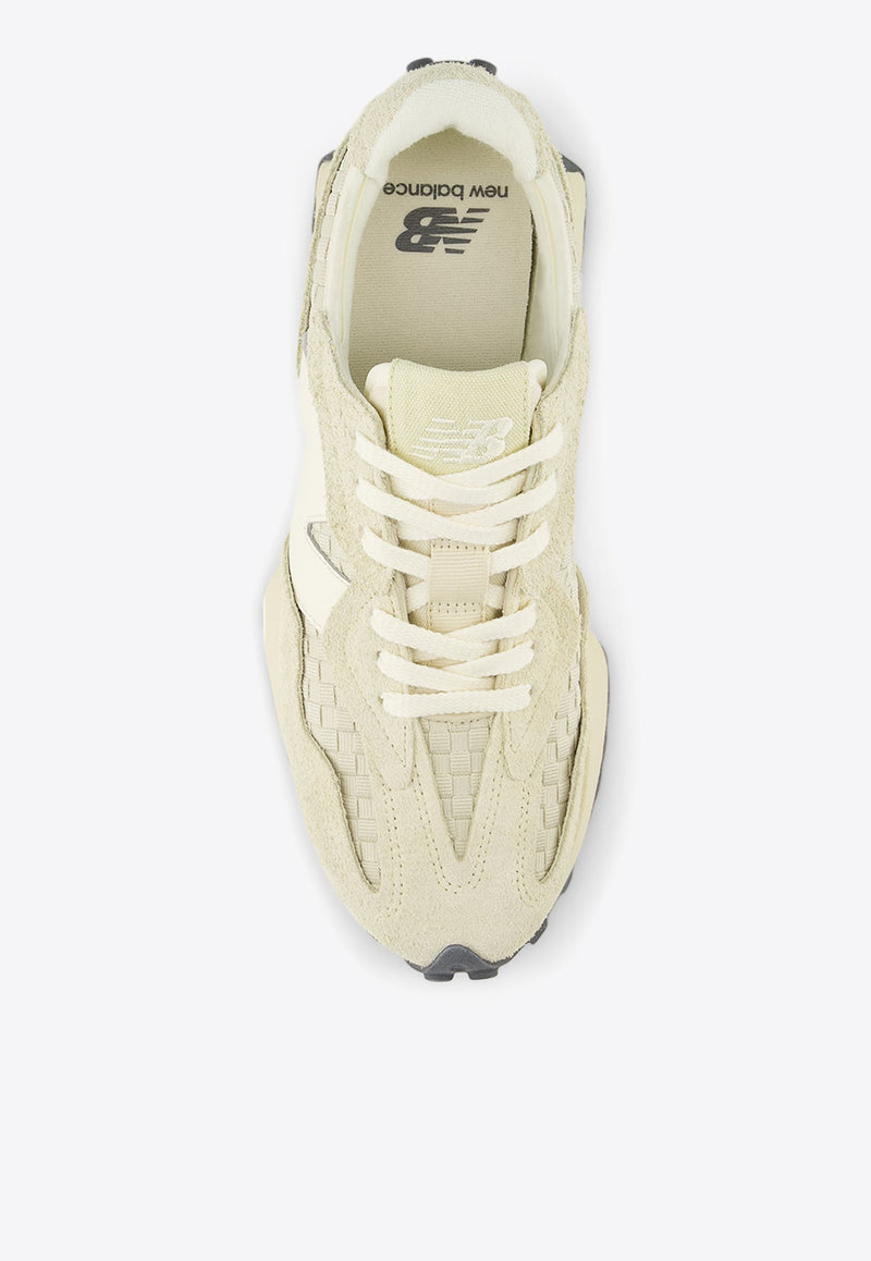 327 Low-Top Sneakers in Pale Moss with Sandstone