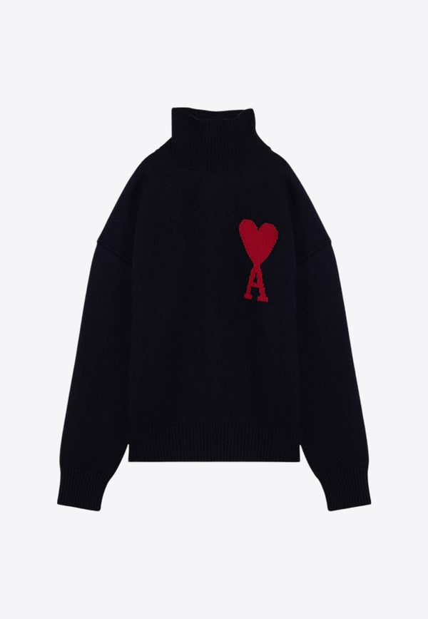 Ami De Coeur Intarsia Knit Turtleneck Sweater