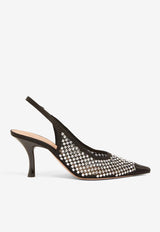 Vesper 70 Crystal-Embellished Pumps