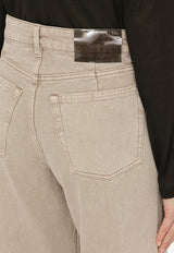 Treble Cut Wide-Leg Jeans