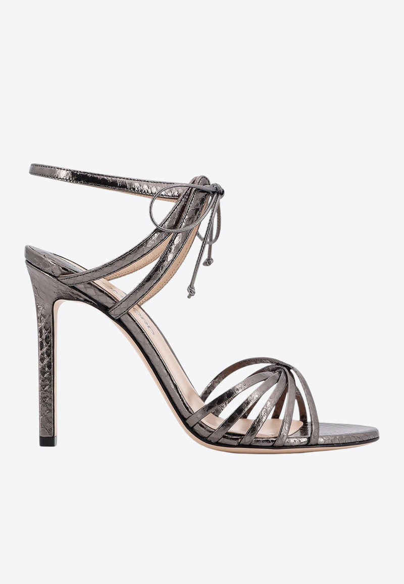 Angelica 105 Embossed Leather Sandals