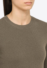 Compact Rib-Knit Sweater