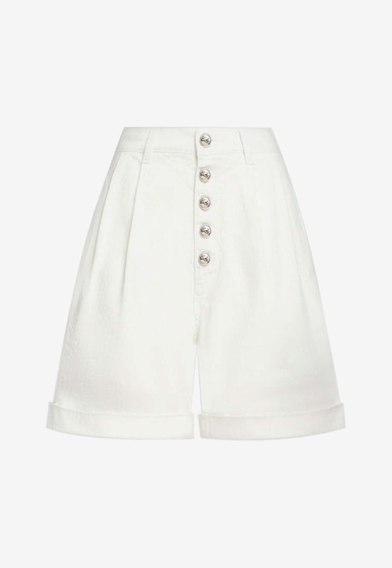 High-Waist Bermuda Shorts