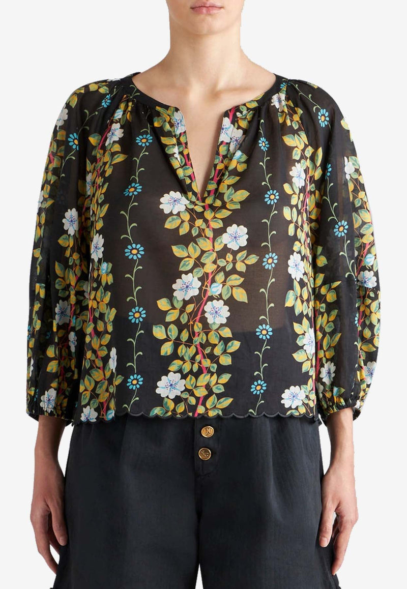 Floral Print Blouse