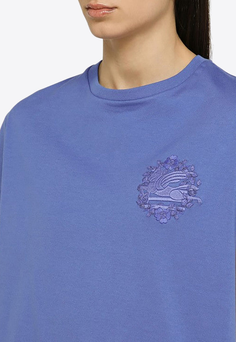 Logo Embroidered Crewneck T-shirt