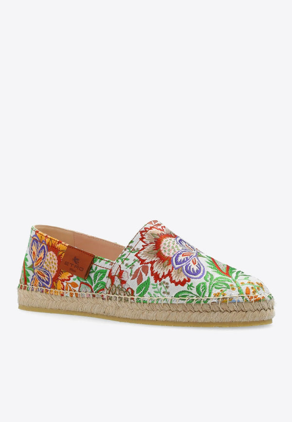 Floral Paisley Jacquard Espadrilles