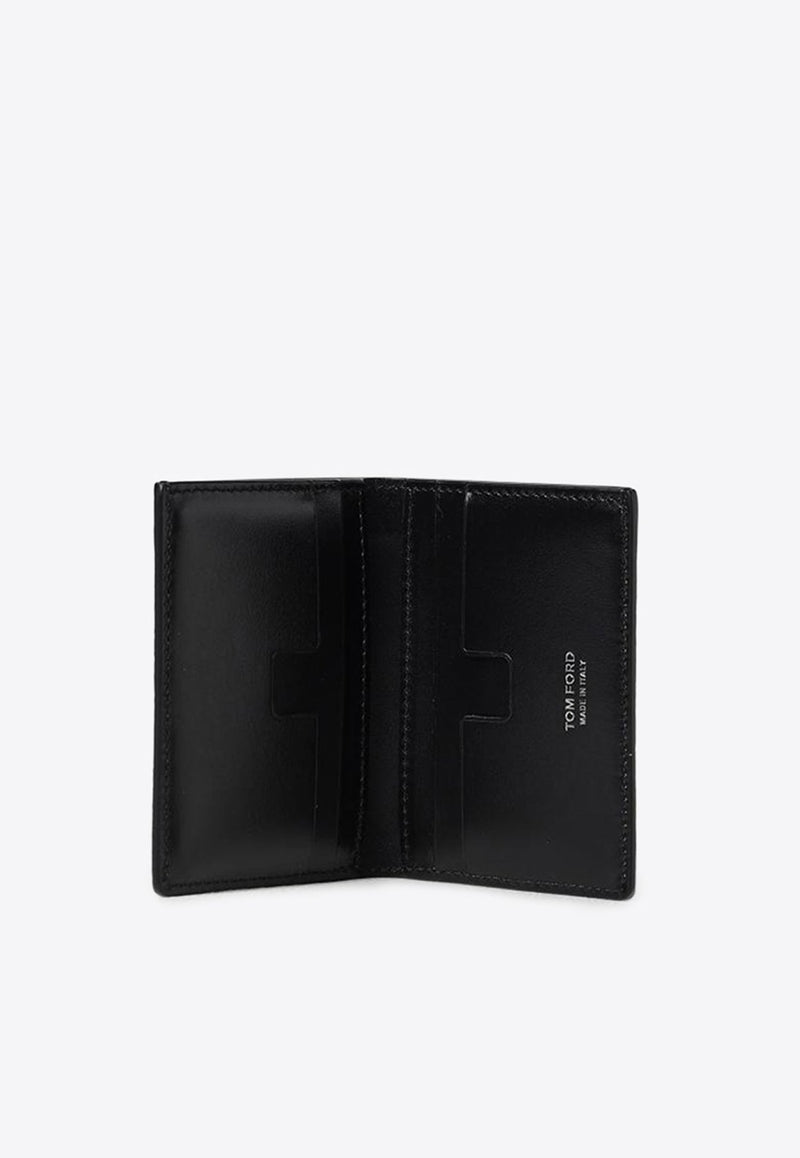 Embossed Leather Bi-Fold Cardholder