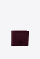 Logo Plaque Bi-Fold Wallet in Dauphine Leather