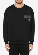 Logo Patch Cotton Sweatshirt