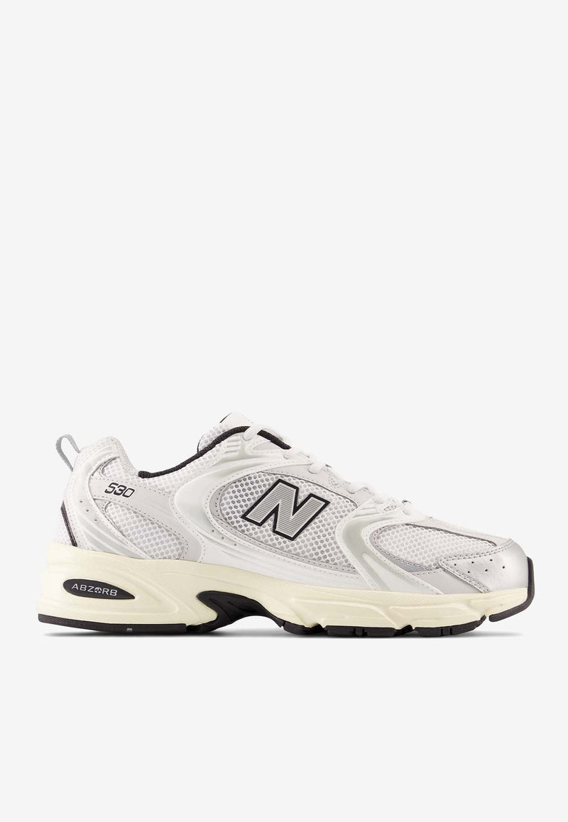 530 Low-Top Sneakers in Silver/Cream