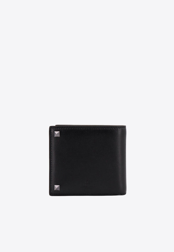 Rockstud Calf Leather Wallet