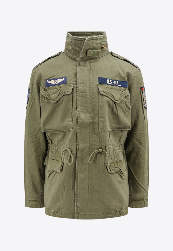 Patches-Embellished Field Jacket