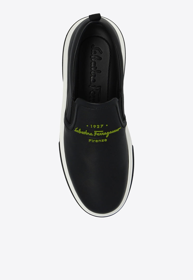 Cassina Slip-On Leather Sneakers