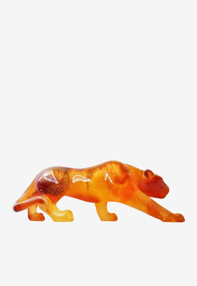 Small Crystal Panther Figurine