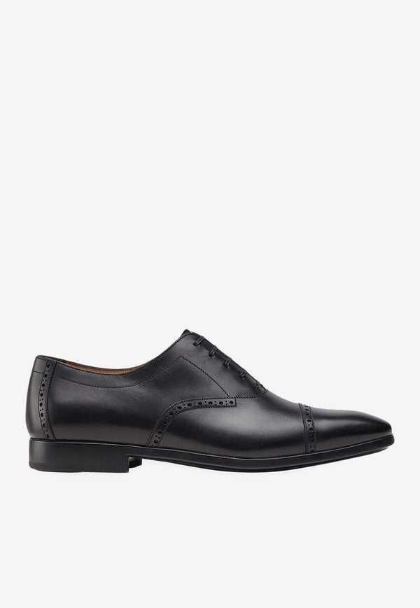 Plain Toe Oxford Shoes in Calf Leather