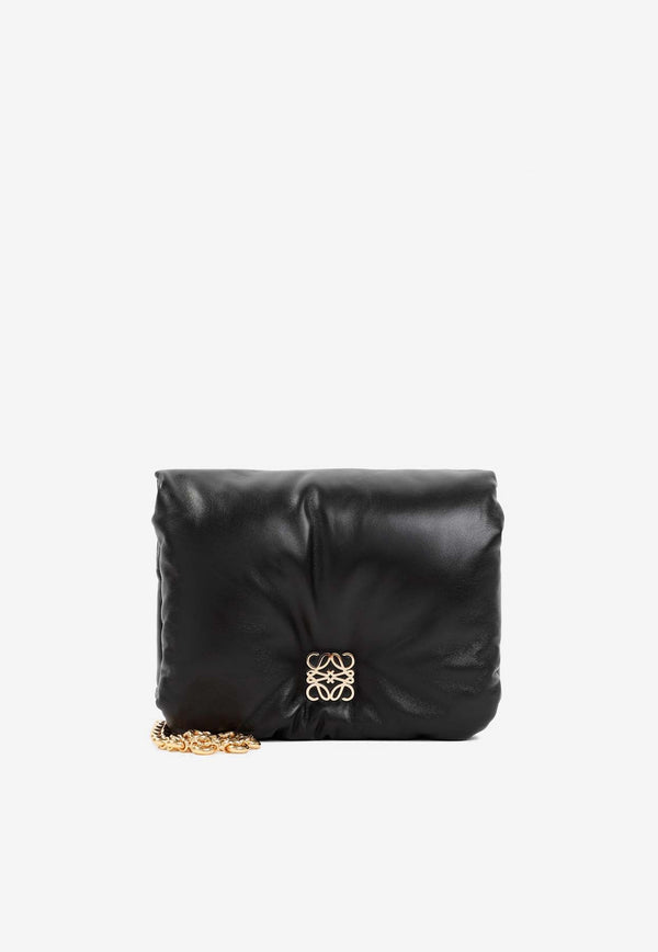 Goya Puffer Shoulder Bag in Nappa Leather