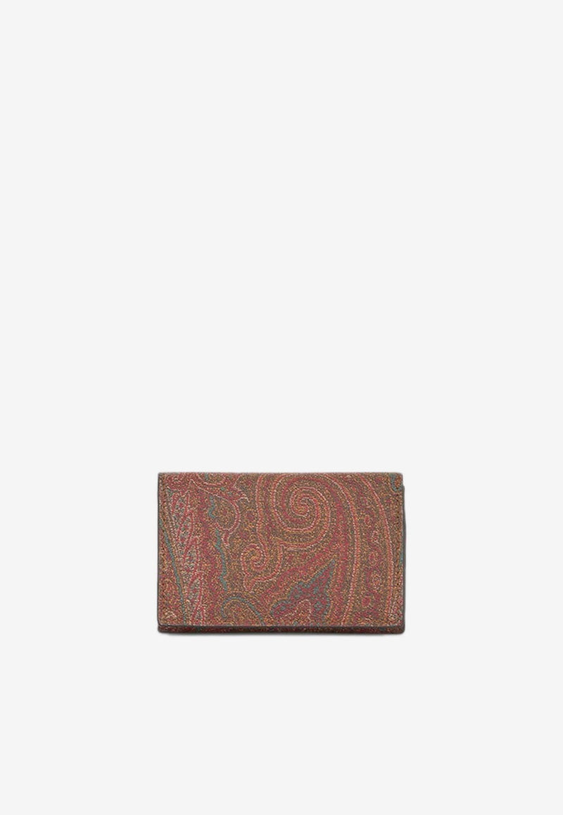 Paisley-Print Cardholder