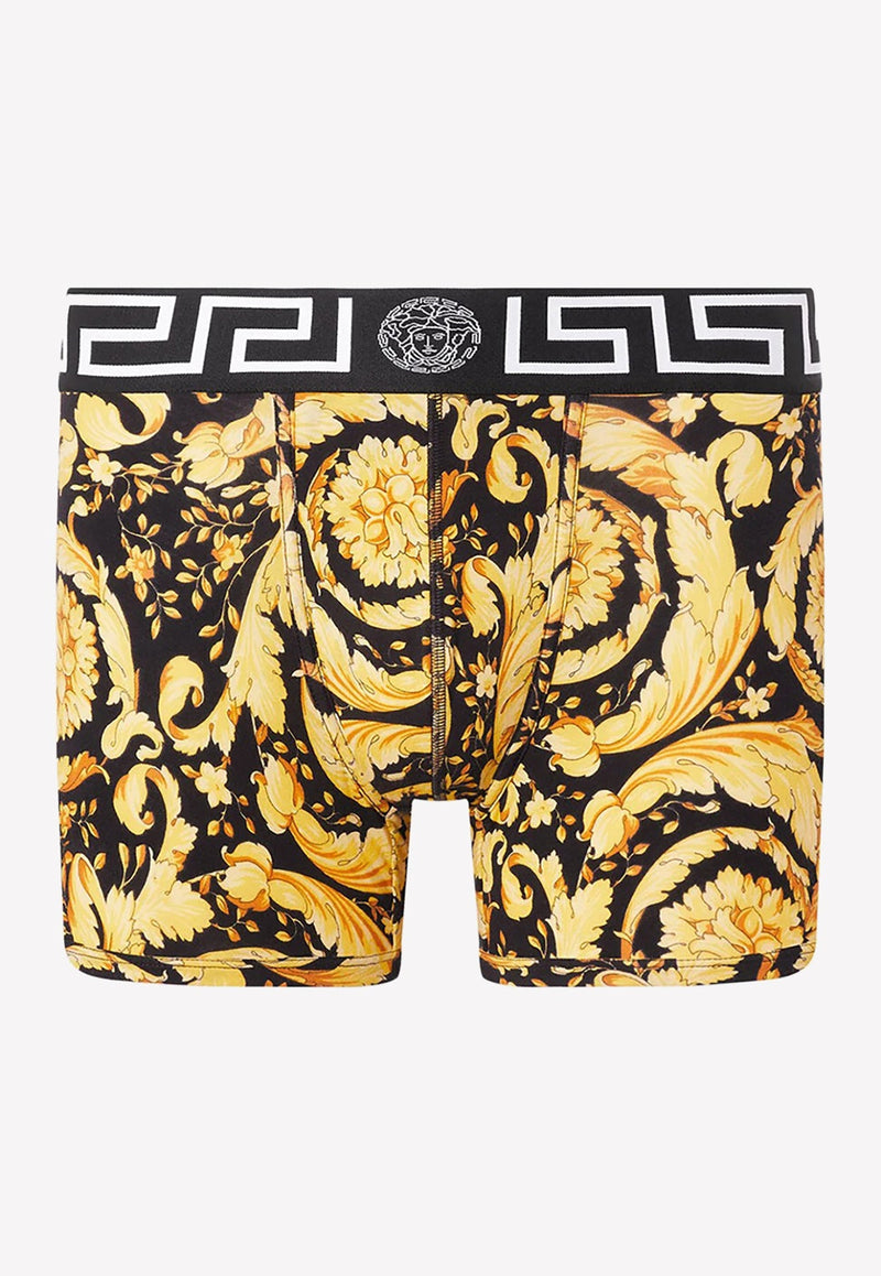 Barocco Print Jersey Trunks