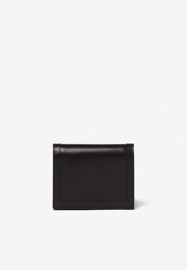 Greca Goddess Bi-Fold Wallet in Calf Leather